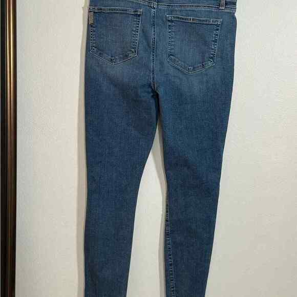 PAIGE VERDUGO ANKLE deconstructed hem MidRise straight skinny size 31 Stretch - Picture 6 of 9